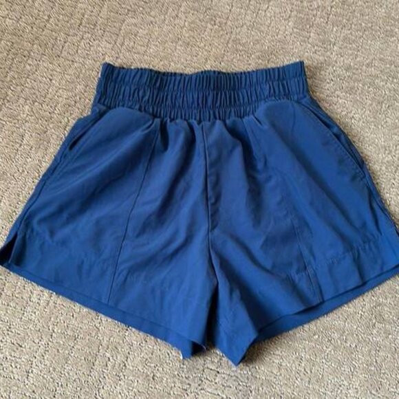 Abercrombie & Fitch Traveler Shorts High Rise - Navy Blue - XS - Picture 2 of 2